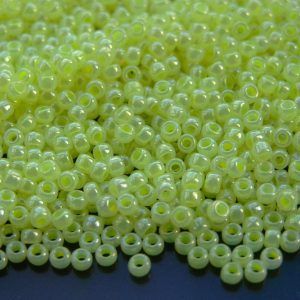 10g 833 Ceylon Neon Yellow Toho Seed Beads 8/0 3mm Michael's UK Jewellery