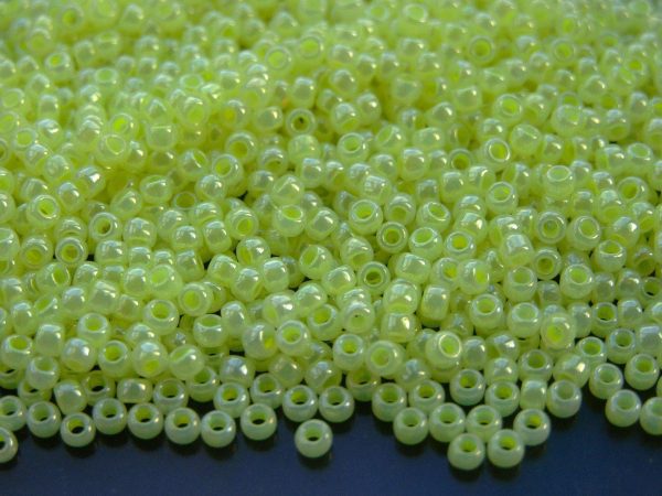 10g 833 Ceylon Neon Yellow Toho Seed Beads 8/0 3mm Michael's UK Jewellery
