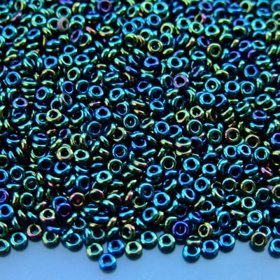10g 84 Metallic Iris Green Brown Toho Demi Round Seed Beads 8/0 3mm Michael's UK Jewellery