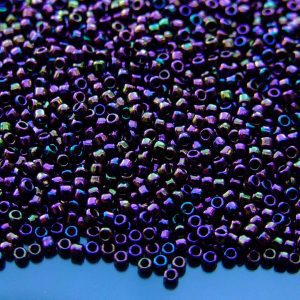 10g 85 Metallic Iris Purple Toho Takumi Seed Beads 11/0 2mm Michael's UK Jewellery