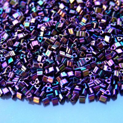 10g 85 Metallic Iris Purple Toho Triangle Seed Beads 11/0 2mm Michael's UK Jewellery