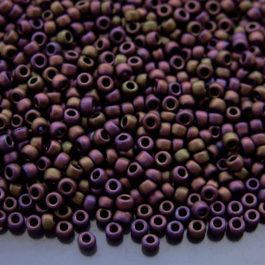 10g 85F Frosted Metallic Iris Purple Toho Seed Beads 8/0 3mm Michael's UK Jewellery