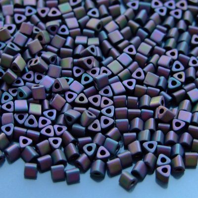 10g 85F Frosted Metallic Iris Purple Toho Triangle Seed Beads 8/0 3mm Michael's UK Jewellery