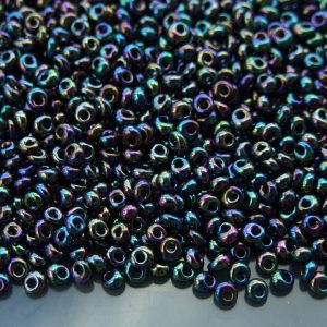 10g 86 Metallic Iris Rainbow Toho 3mm Magatama Seed Beads Michael's UK Jewellery