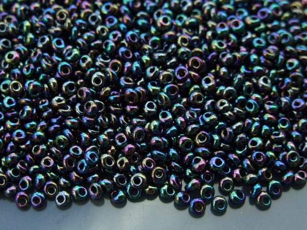 10g 86 Metallic Iris Rainbow Toho 3mm Magatama Seed Beads Michael's UK Jewellery