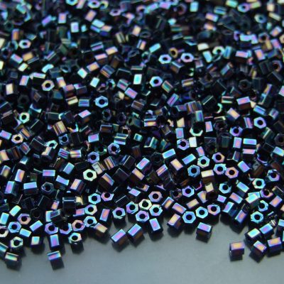 10g 86 Metallic Iris Rainbow Toho Hexagon Seed Beads 11/0 2mm Michael's UK Jewellery