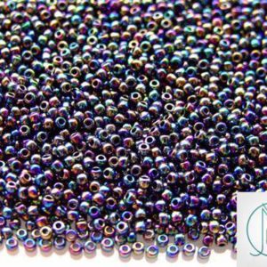 10g 86 Metallic Iris Rainbow Toho Seed Beads 11/0 2.2mm Michael's UK Jewellery
