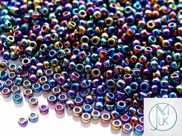 TOHO Seed Beads 86 Metallic Iris Rainbow 8/0 beads mouse