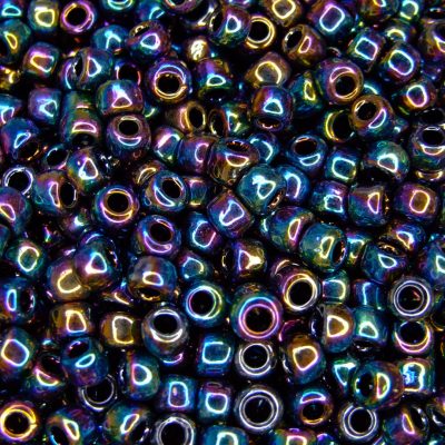 10g 86 Metallic Iris Rainbow Toho Seed Beads Size 3/0 5.5mm Michael's UK Jewellery