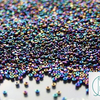 10g 86 Metallic Rainbow Iris Toho Seed Beads 15/0 1.5mm Michael's UK Jewellery