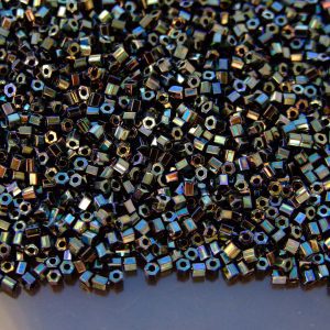 10g 89 Metallic Moss Toho Hexagon Seed Beads 11/0 2mm Michael's UK Jewellery