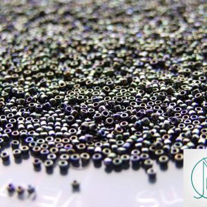 10g 89 Metallic Moss Toho Seed Beads 15/0 1.5mm Michael's UK Jewellery