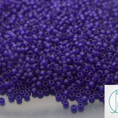 20g TOHO Beads 8DF Transparent Frosted Cobalt 11/0 beads mouse