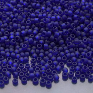 10g 8DF Transparent Frosted Cobalt Toho Seed Beads 8/0 3mm Michael's UK Jewellery