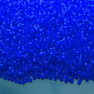 10g 8F Transparent Frosted Dk Sapphire Toho Seed Beads 15/0 1.5mm Michael's UK Jewellery