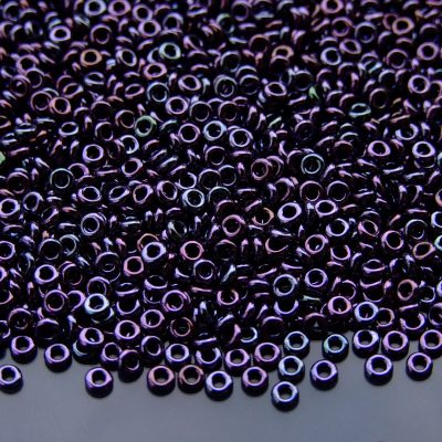 10g 90 Metallic Amethyst Gun Metal Toho Demi Round Seed Beads 8/0 3mm Michael's UK Jewellery