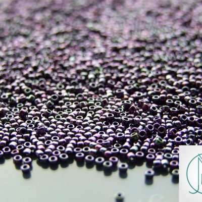 10g 90 Metallic Amethyst Gun Metal Toho Seed Beads 15/0 1.5mm Michael's UK Jewellery
