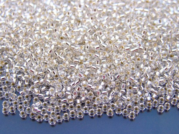 10g 91 Silver Lined Crystal Miyuki Seed Beads 11/0 2mm Michael's UK Jewellery
