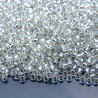 10g 91 Silver Lined Crystal Miyuki Seed Beads 8/0 3mm Michael's UK Jewellery
