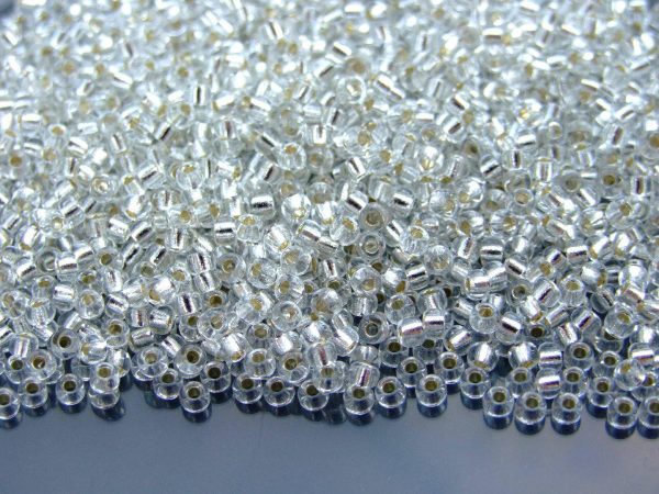 10g 91 Silver Lined Crystal Miyuki Seed Beads 8/0 3mm Michael's UK Jewellery