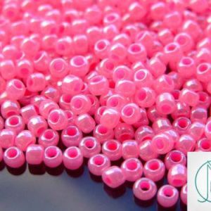10g 910 Ceylon Hot Pink Toho Seed Beads 6/0 4mm Michael's UK Jewellery
