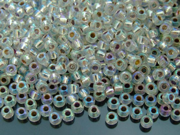 10g 91001 Crystal AB Miyuki Seed Beads 6/0 4mm Michael's UK Jewellery