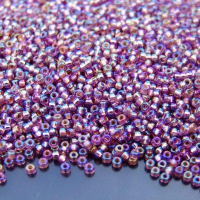 MIYUKI Seed Beads 91012 Silver Lined Smoky Amethyst AB 11/0 beads mouse