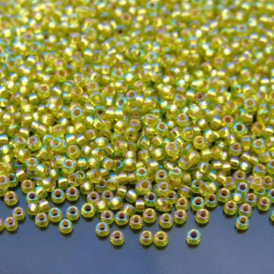 10g 91014 Silver Lined Chartreuse Miyuki Seed Beads 11/0 2mm Michael's UK Jewellery