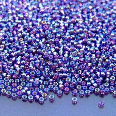 10g 91024 Silver Lined Amethyst AB Miyuki Seed Beads 11/0 2mm Michael's UK Jewellery