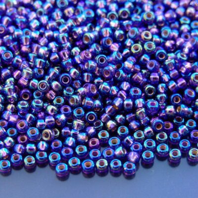 10g 91024 Silver Lined Amethyst AB Miyuki Seed Beads 8/0 3mm Michael's UK Jewellery