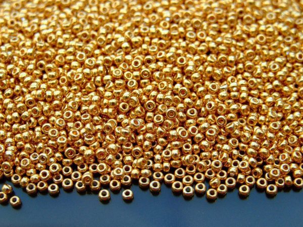 10g 91052 Galvanized Gold Miyuki Seed Beads 11/0 2mm Michael's UK Jewellery
