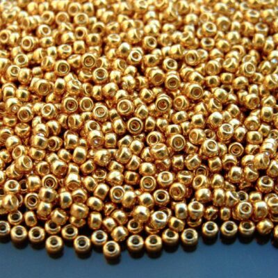 10g 91052 Galvanized Gold Miyuki Seed Beads 8/0 3mm Michael's UK Jewellery