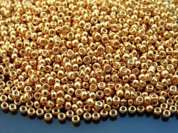 10g 91052 Galvanized Gold Miyuki Seed Beads 8/0 3mm Michael's UK Jewellery