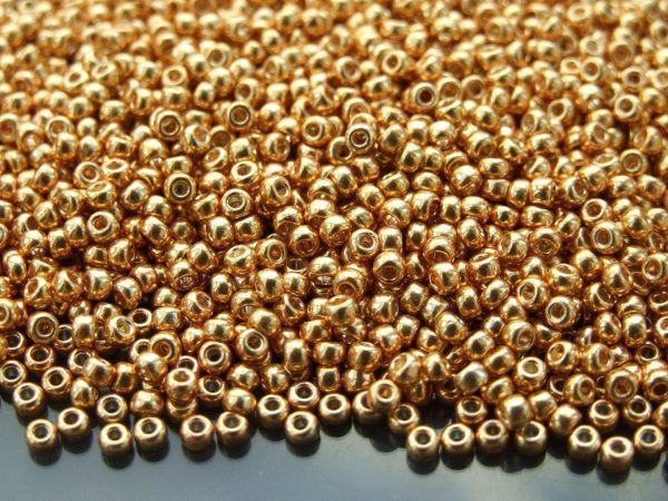 10g 91053 Galvanized Yellow Gold Miyuki Seed Beads 8/0 3mm Michael's UK Jewellery
