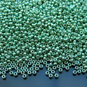 10g 91074 Galvanized Green Miyuki Seed Beads 11/0 2mm Michael's UK Jewellery