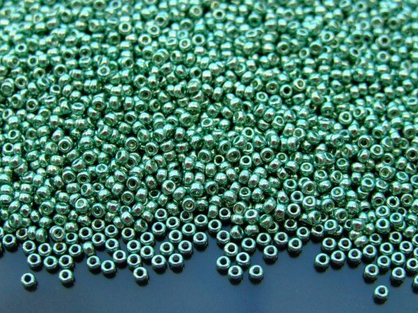 10g 91074 Galvanized Green Miyuki Seed Beads 11/0 2mm Michael's UK Jewellery