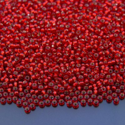 10g 911D Silver Lined Dark Ruby Miyuki Seed Beads 11/0 2mm Michael's UK Jewellery