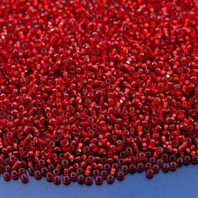 10g 911D Silver Lined Dark Ruby Miyuki Seed Beads 15/0 1.5mm Michael's UK Jewellery