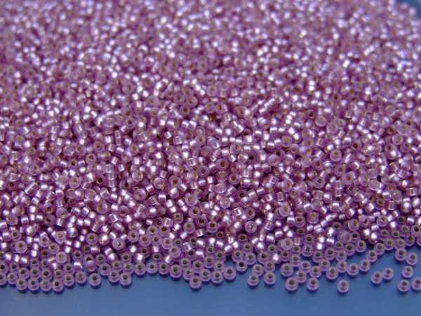 10g 912F Matte Silver Lined Smoky Amethyst Miyuki Seed Beads 15/0 1.5mm Michael's UK Jewellery