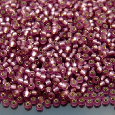 10g 912F Matte Silver Lined Smoky Amethyst Miyuki Seed Beads 8/0 3mm Michael's UK Jewellery