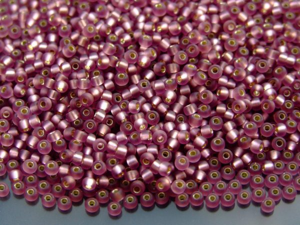 10g 912F Matte Silver Lined Smoky Amethyst Miyuki Seed Beads 8/0 3mm Michael's UK Jewellery