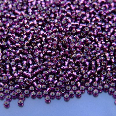 10g 913 Silver Lined Dark Smoky Amethyst Miyuki Seed Beads 11/0 2mm Michael's UK Jewellery