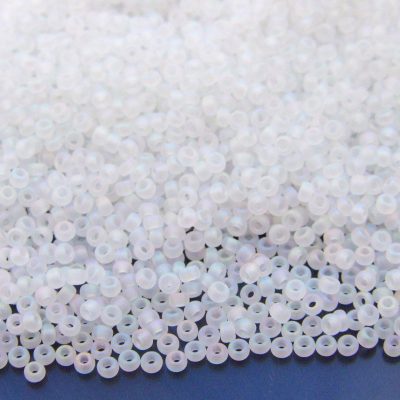 MIYUKI Seed Beads 9131FR Matte Transparent Crystal AB 11/0 beads mouse