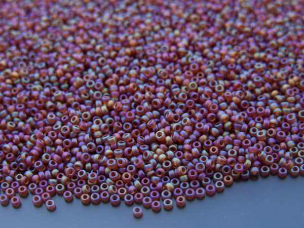 10g 9134FR Matte Transparent Light Brown AB Miyuki Seed Beads 15/0 1.5mm Michael's UK Jewellery