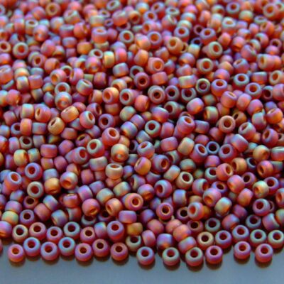 10g 9134FR Matte Transparent Light Brown AB Miyuki Seed Beads 8/0 3mm Michael's UK Jewellery
