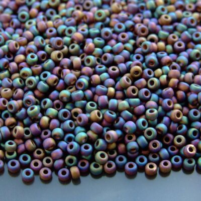 10g 9135FR Matte Transparent Brown AB Miyuki Seed Beads 8/0 3mm Michael's UK Jewellery