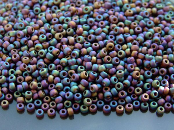 10g 9135FR Matte Transparent Brown AB Miyuki Seed Beads 8/0 3mm Michael's UK Jewellery