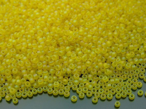 10g 9136FR Matte Transparent Yellow AB Miyuki Seed Beads 11/0 2mm Michael's UK Jewellery