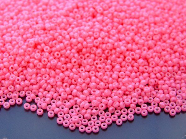 10g 91385 Dyed Opaque Pink Miyuki Seed Beads 11/0 2mm Michael's UK Jewellery