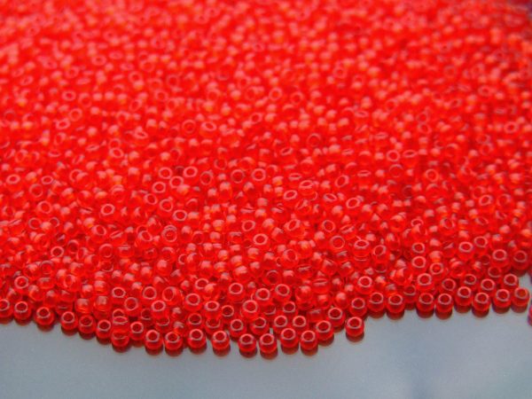 10g 9140SF Semi Matte Red Orange Miyuki Seed Beads 11/0 2mm Michael's UK Jewellery